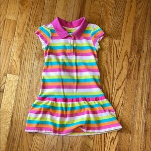 Carter's Multicolor Striped Polo Dress